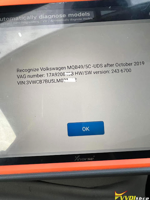 Will VVDI Key Tool Plus Program VAG MQB49 Key  2