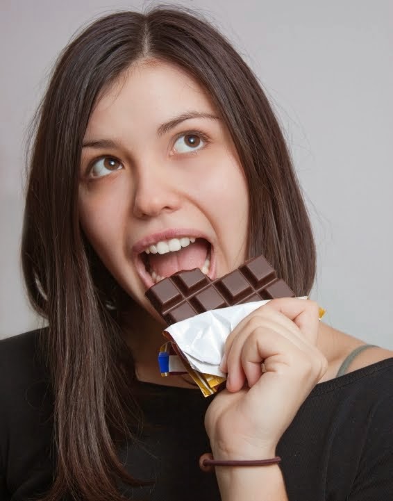 Fat People Eating Chocolate. Eating Habits — Has your