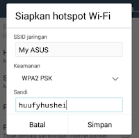 Cara Setting Hp Android Menjadi Hotspot Wifi Tethering