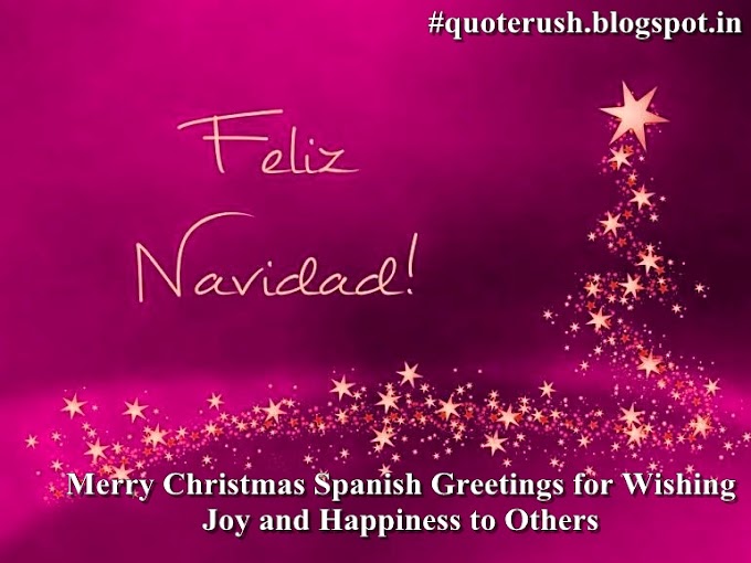 Merry Christmas Spanish Greetings for Wishing Joy and Happiness to Others