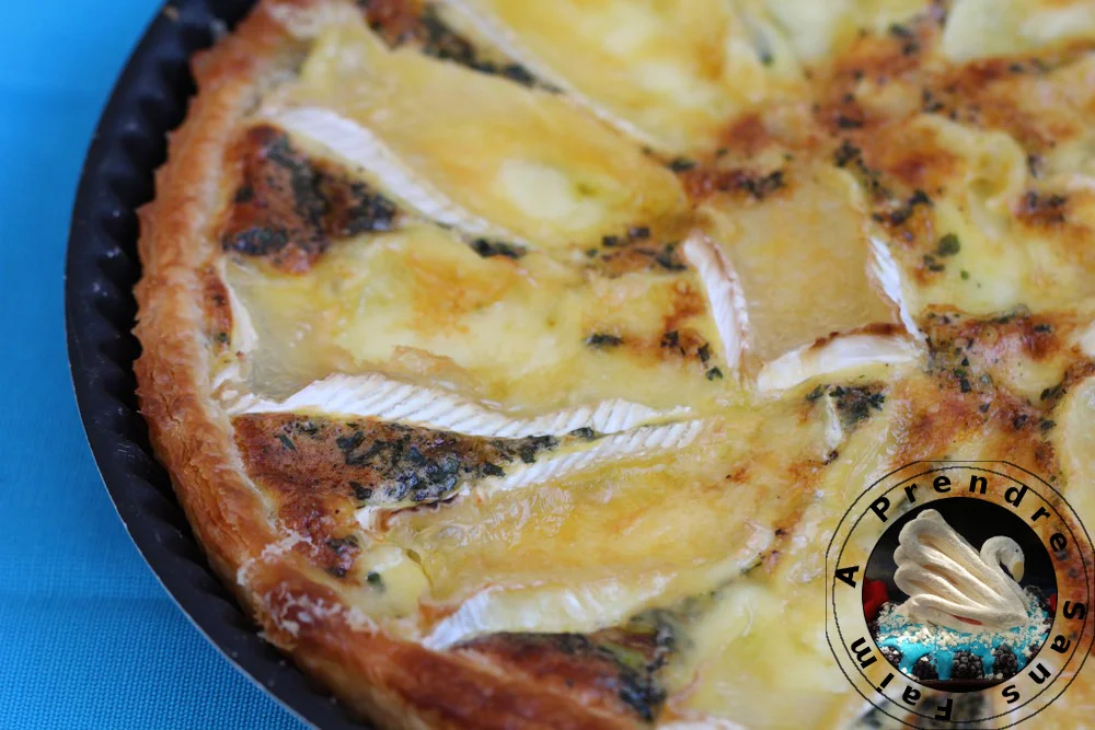 Quiche aux poireaux et brie