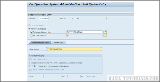 SAP DBACOKPIT Adding SYSTEMDB for Multi tenant HANA