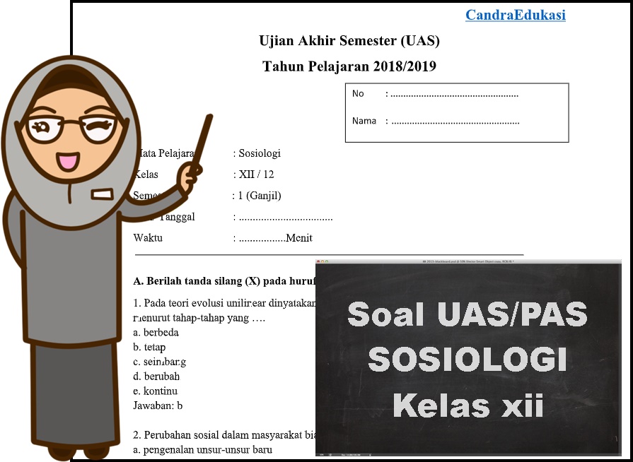 Soal UAS Sosiologi Kelas 12 Semester 1 Dan Jawabannya