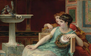 Bompiani's Two Pompeian Ladies, an example of his work depicting scenes from ancient Rome