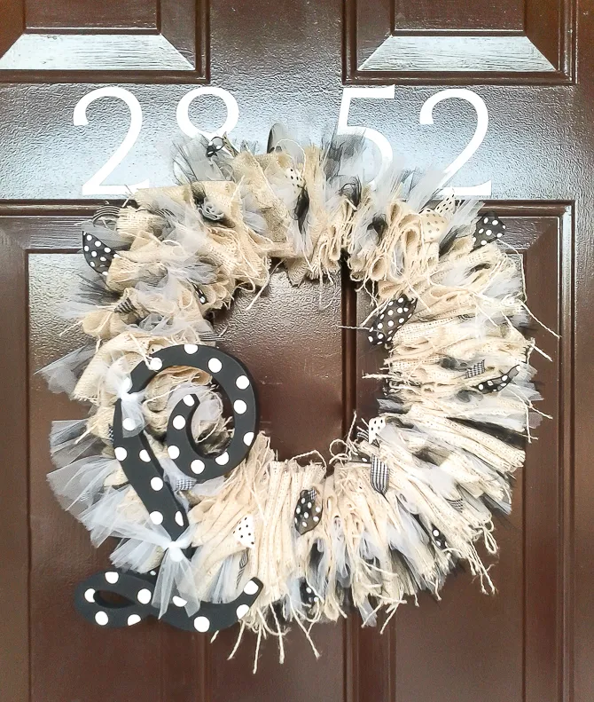 burlap wreath