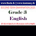 Grade 3 - English - Second Term Examination(2021