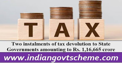 Two instalments of tax devolution to State Governments