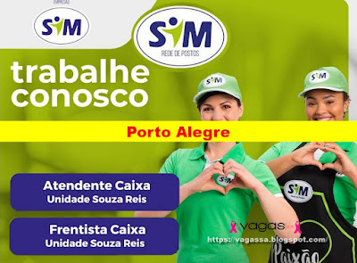 Rede de Postos Sim abre vagas para Atendente de Caixa e Frentista em Porto Alegre