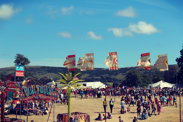 camp bestival festival flags