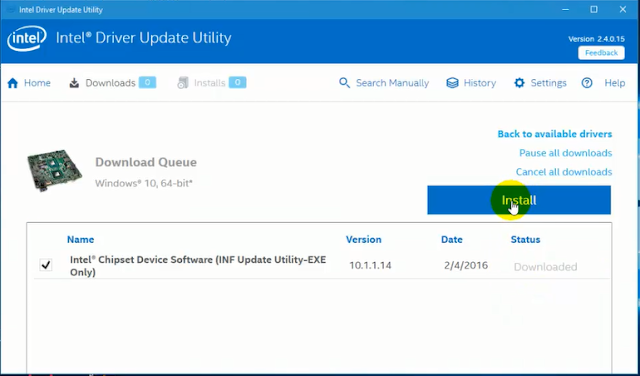 تحميل وتثبيت وشرح برنامج IntelR Driver Update Utility آخر إصدار 