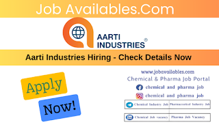 Aarti Industries Hiring For Mechanical Operations Manager