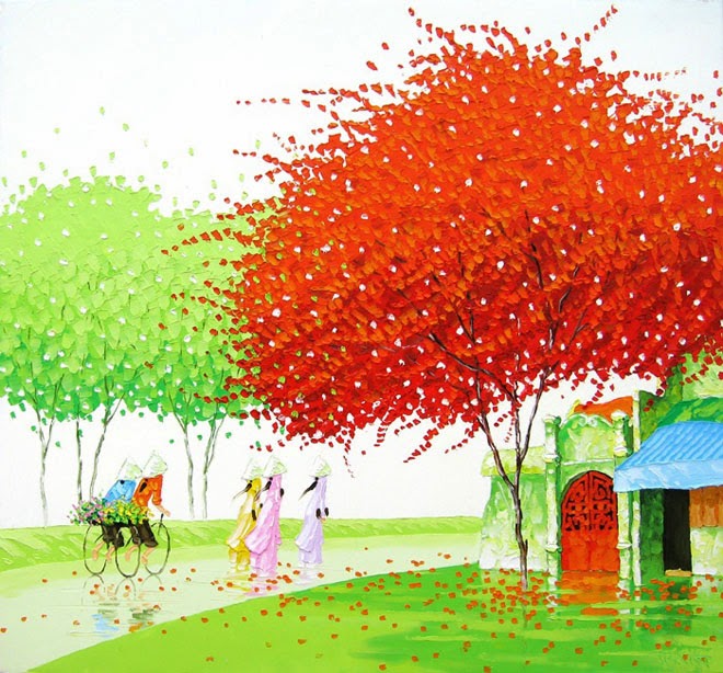 27 Beautiful and Vivid Paintings By Phan Thu