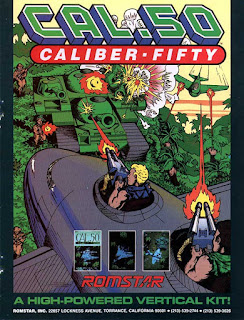 Cali.50+Caliber Fifty +arcade+game+portable+retro+run&gun+art+flyer