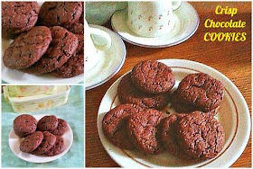 Crisp Chocolate Cookies Recipe @ treatntrick.blogspot,com