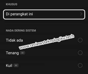 menyalakan nada alarm oppo