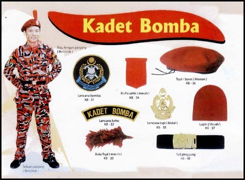 utama PAKAIAN  KADET BOMBA