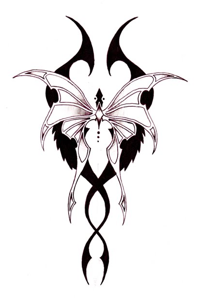 Tribal Butterfly Tattoos