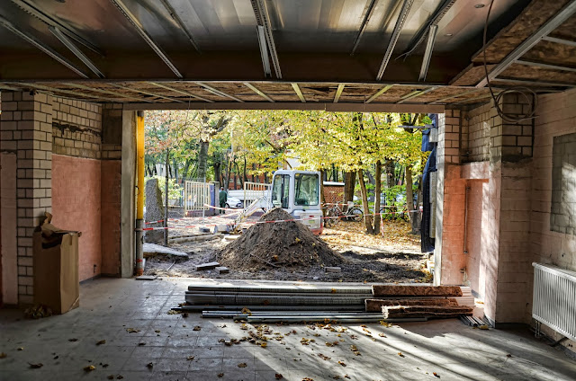 Baustelle Rudolf Steiner Schule Berlin e.V., Energetische Sanierung des Saalbaus, Auf dem Grat 1-3, Clayallee, 14195 Berlin, 18.10.2013