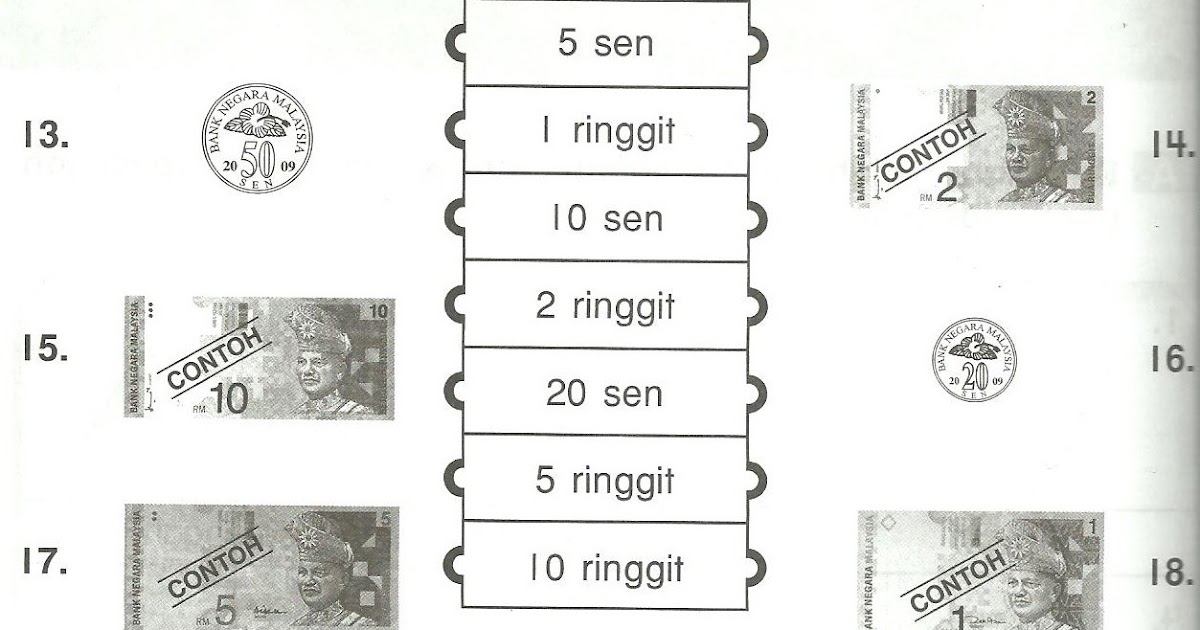 Soalan Matematik Wang Tahun 2 - J Kosong w