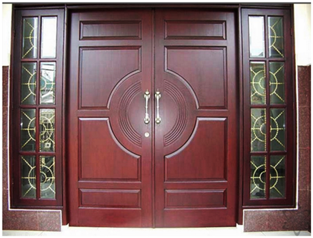 27 contoh gambar Model desain pintu minimalis kayu jati 