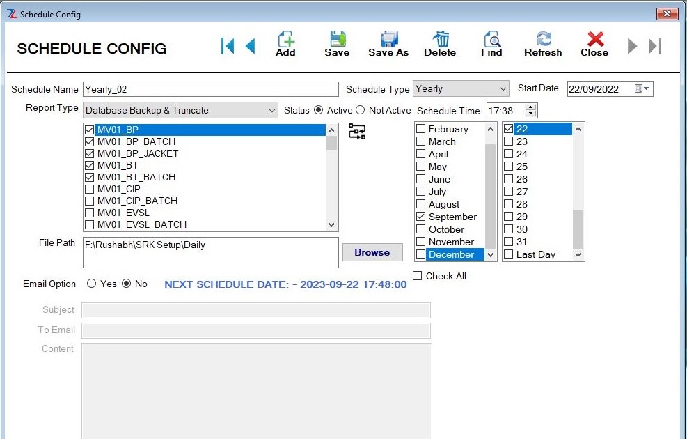 Zelenka btr is an application to backup truncate multiple ms sql databases in an auto mode 