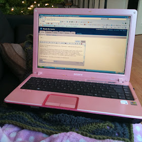 Blogging on the sofa