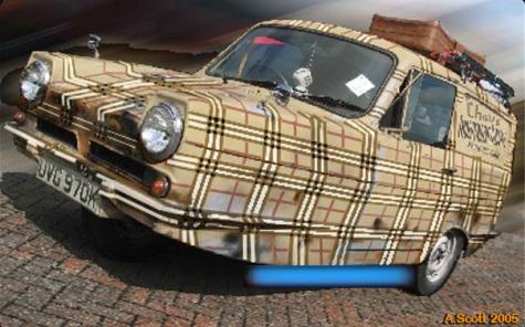 Burberry Reliant Robin Art Car