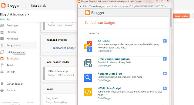 cara membuat widget subscribe di blog