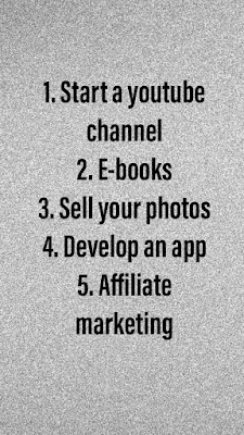Passive income ideas, Amazon kindle, affiliate marketing, programming, youtube channel, app development, android, ios