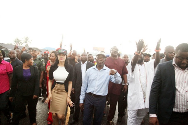 Edo Election: Oshiomhole, wife in victory dance