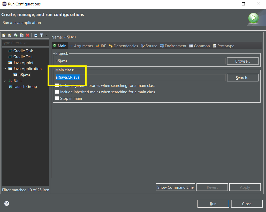 using R code in Java Eclipse with rJava