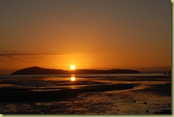 Sunset over Shelly Beach