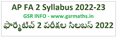 AP FA 2 Syllabus 2022-23