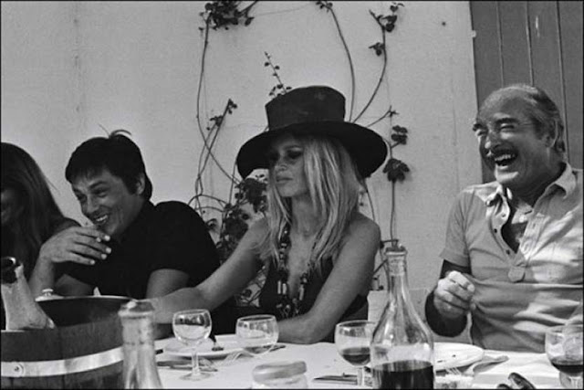 brigitte bardot alain delon summer wide brim hat