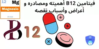 فيتامين B12 أهميته ومصادره و أعراض وأسباب نقصه