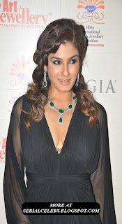 Raveena Tandon in transparent dress