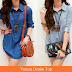 Fashion Veroza Cotton Denim Top