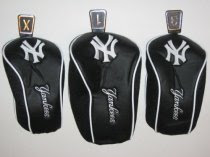 NEW YORK YANKEES Set of 3 (X,1,3) Barrel Mesh GOLF CLUB HEADCOVERS