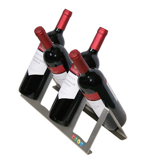 envo design criss-cross wine rack / holder criss cross formation