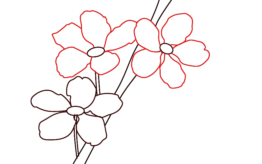 How To Draw Cherry Blossoms - Draw Central