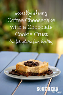 Healthy Baked Coffee Cheesecake Recipe with Brownie Crust