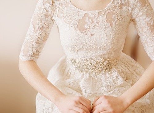 white ivory lace bridal dress  - Wish List: Catherine Masi