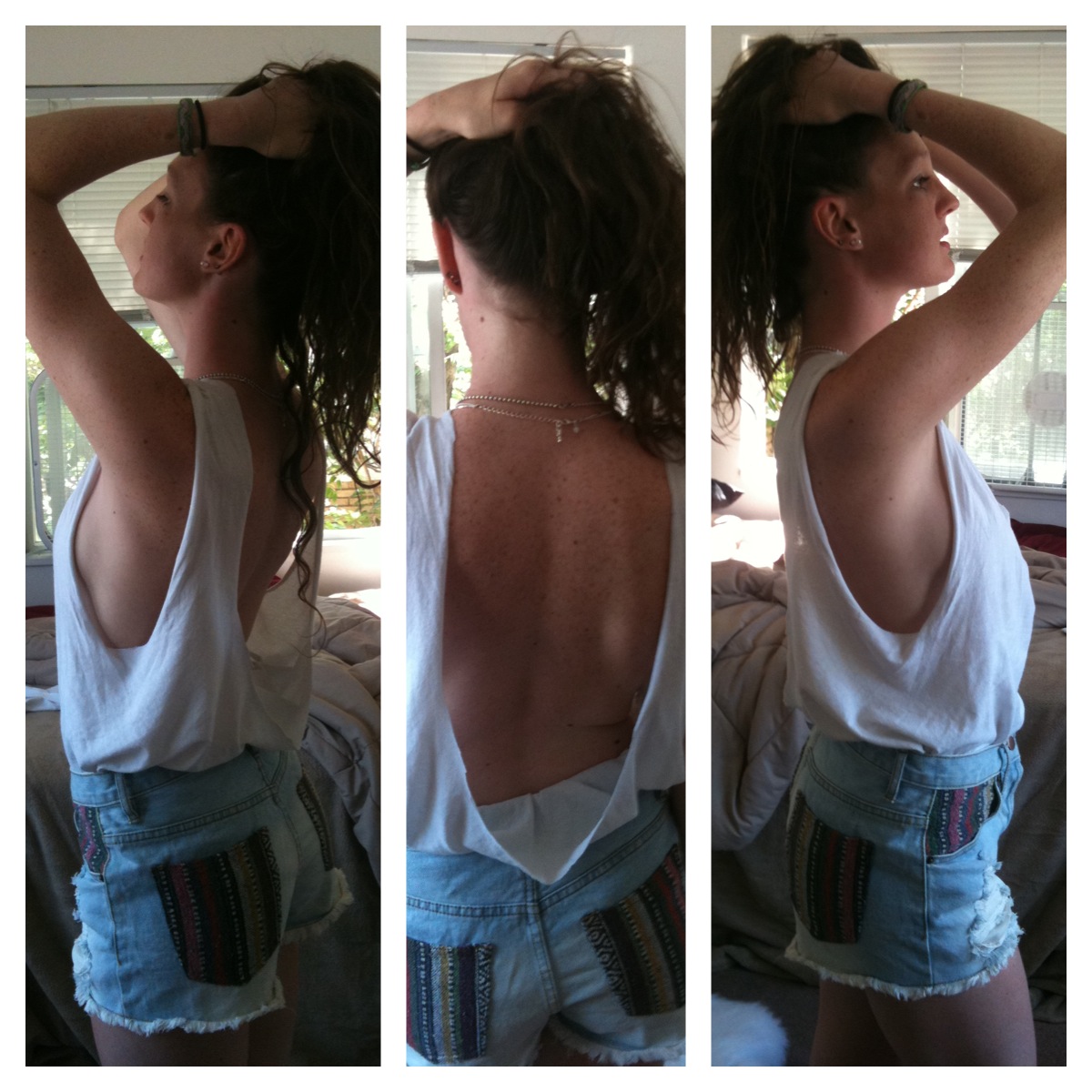 love always: DIY backless shirt