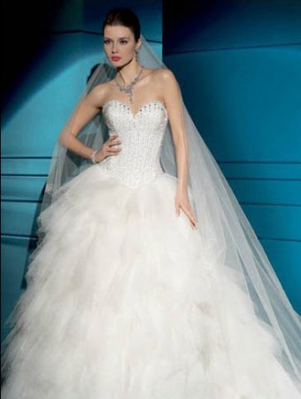 Puffy White Wedding Dress Designs