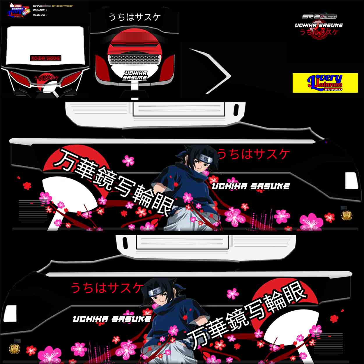 livery bussid anime naruto