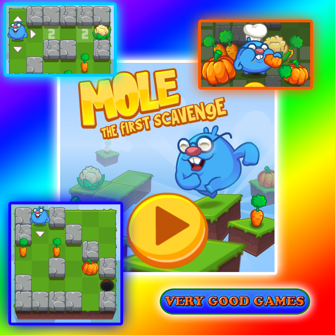 A screenshot of puzzle game Mole: The First Scavange