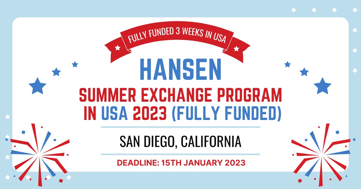 Programme de bourses d'études du Hansen Leadership Institute, 2023
