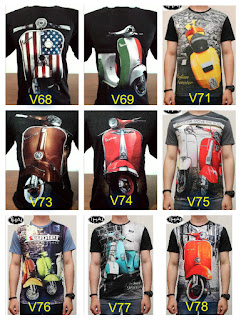  grosir Kaos Distro VESPA Agen Supplier distributor Kaos Distro VESPA jual grosir online Kaos 