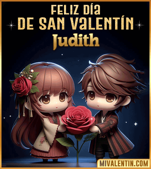 Imagen Gif feliz día de San Valentin Judith