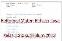Referensi Bahan Bahasa Jawa Kelas 1 Sd Kurikulum 2013